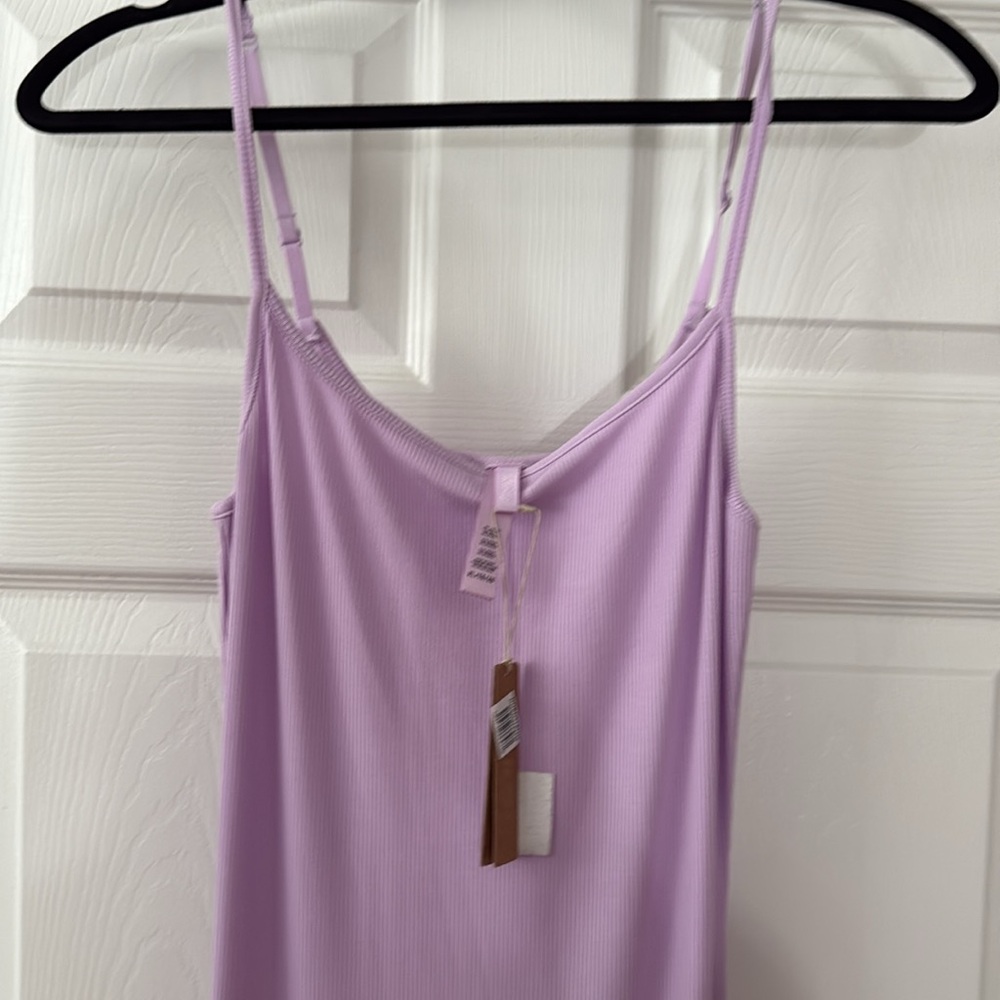 SKIMS iconic maxi lounge dress, plum, XL - Picture 2 of 3